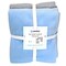 Solid Fleece No-Sew Throw Kit - Light Blue/Heather Gray (50x60)
